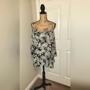 Torrid Cold Shoulder Paisley Blouse